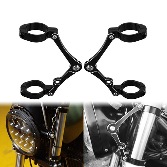 Motorcycle Headlight Mount Brackets Clamp 39mm-41mm Fork Tube Spotlight Holder Q