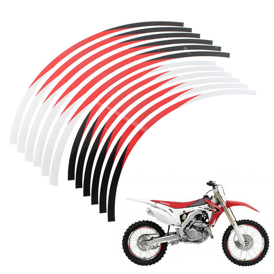 for Honda CRF 250L/ RALLY CRF 300L /RALLY CRF230L 21 18 Rim Wheel Stickers Red