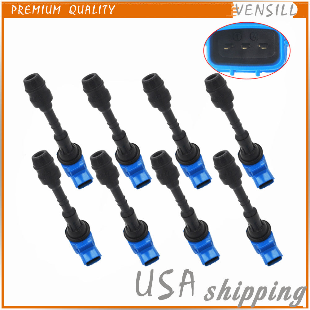 Set of 8X Ignition Coil Pack UF510 for Nissan Armada Titan for Infiniti QX 5.6 03-06