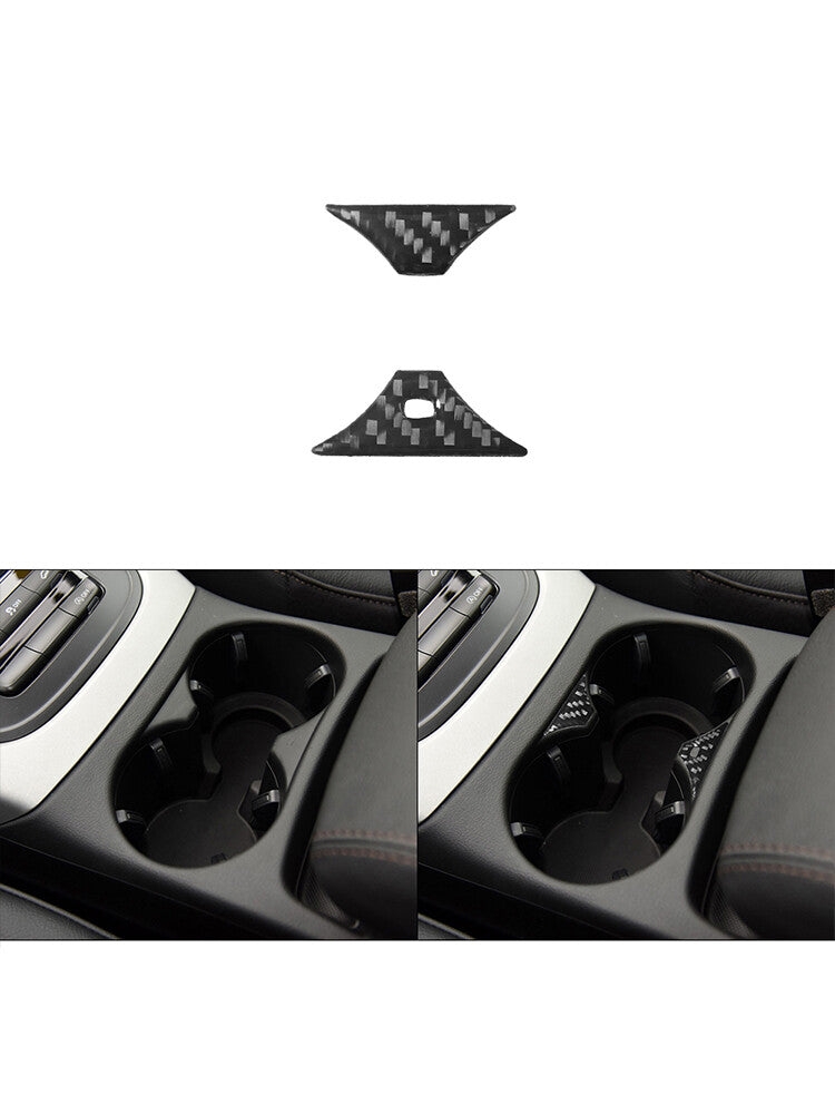2x Carbon Fiber Rear Vent Outlet Cover Trim For X5 E70 X6 E71 2008-13 Type C v
