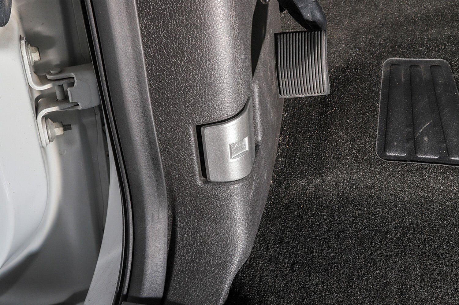 Engine Hood Switch Button Cover Trim Accessories Silver  for ford  F150 F-150