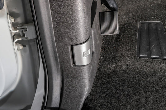 Engine Hood Switch Button Cover Trim Accessories Silver  for ford  F150 F-150
