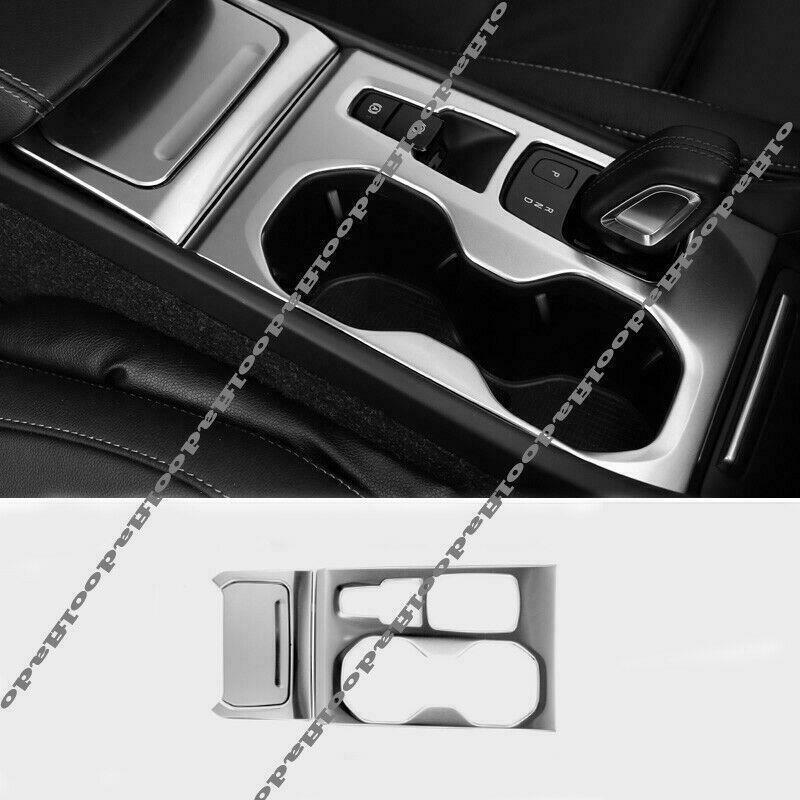for Volvo XC40 2019-2022 Silver Inner Console Gear Shift Water Cup Panel Decors