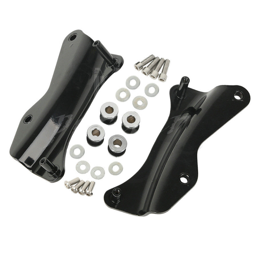 Black 4 Point Docking Hardware Kit Detachable for Harley Road King FLH 2014-2016 Q