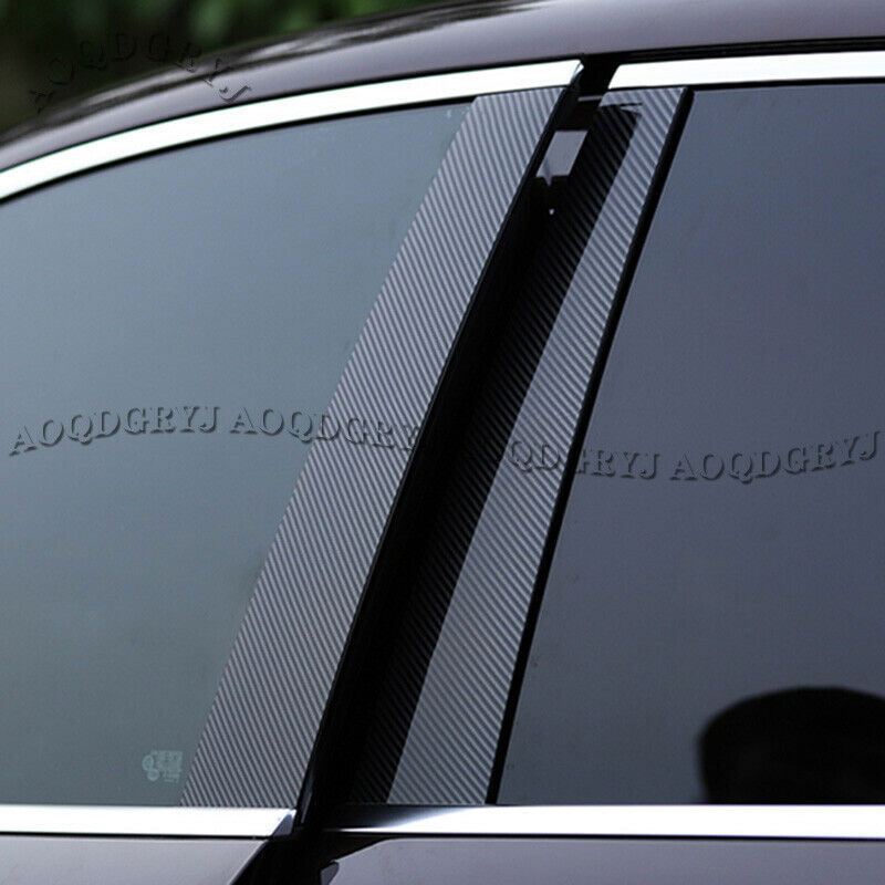 for Porsche Macan 2015-2023 Carbon Fiber Window Door B,C Pillar Post Trim Decal