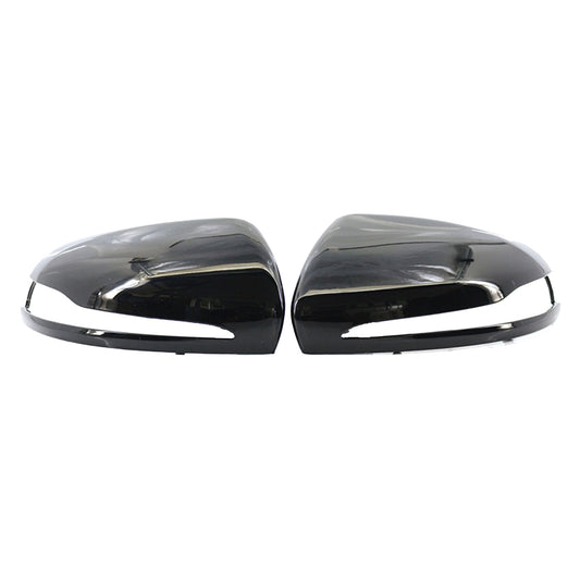 Gloss Black Mirror Cover Caps for Benz C E GLC Class W205 X253 W213 2016-2020 2A