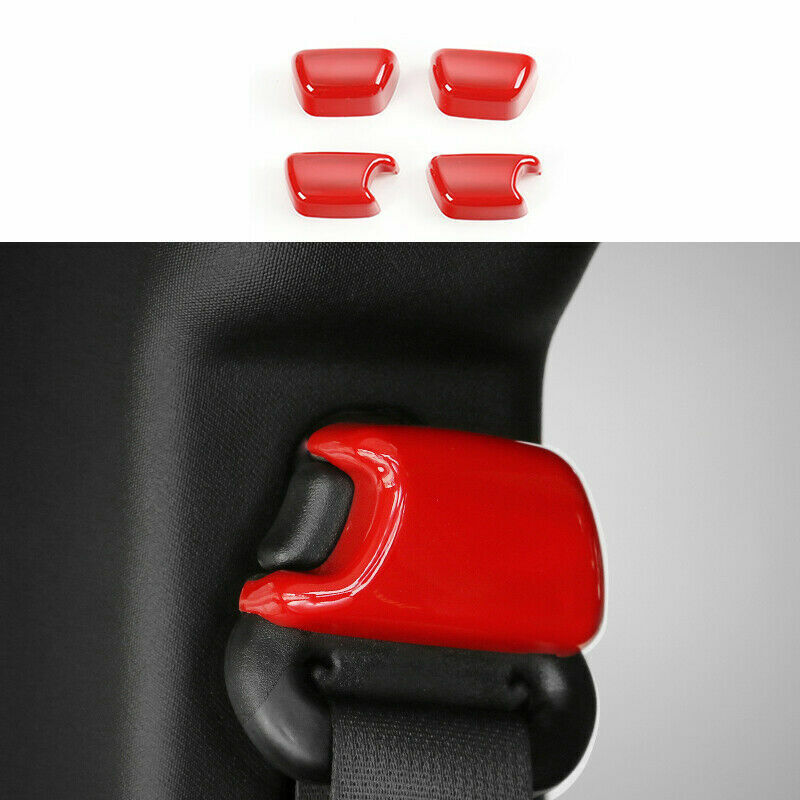 Fit for Jeep for Wrangler JK 2011-2017 ABS 4X Car for Seat Belt Buckle Cover Trim