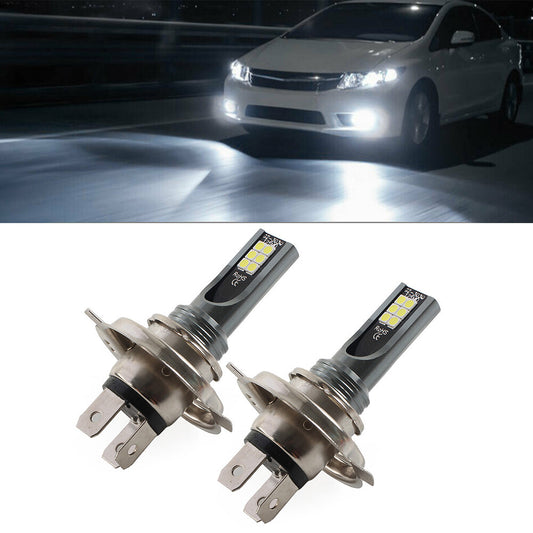 H4 LED Headlight High Low Beam Bulb White Light Lamp Headlamp Bulbs Pair
