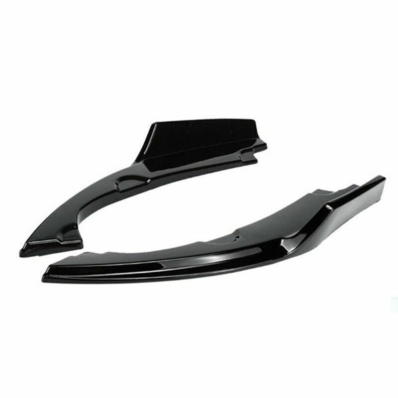 2PCS for Honda for Civic 19-2021 Glossy Black Rear Bumper Lip Diffuser Splitter Trim
