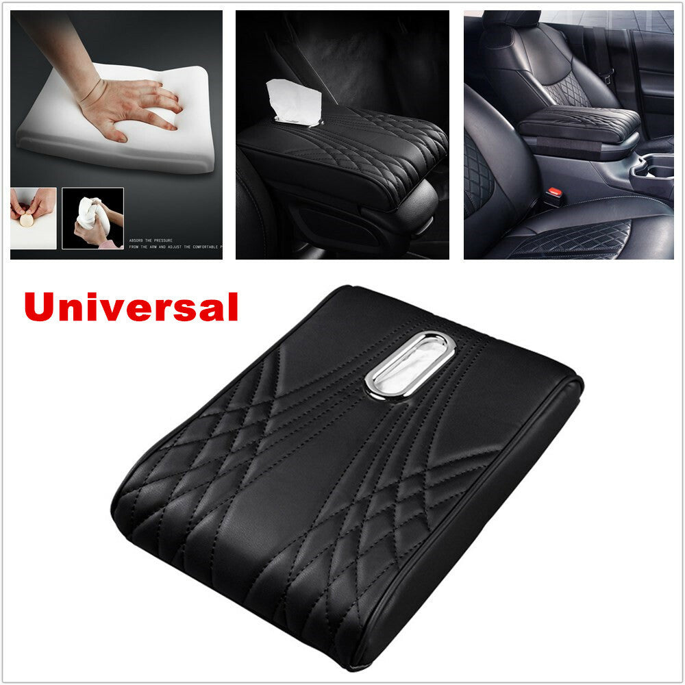 Car PU armrest memory foam center control cover tissue box - n