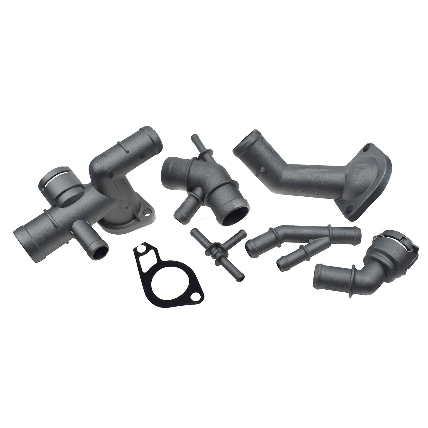 Aluminum engine coolant flange pipe 6-piece set for for VW for Golf for Jetta CC for Audi A3 TT- v