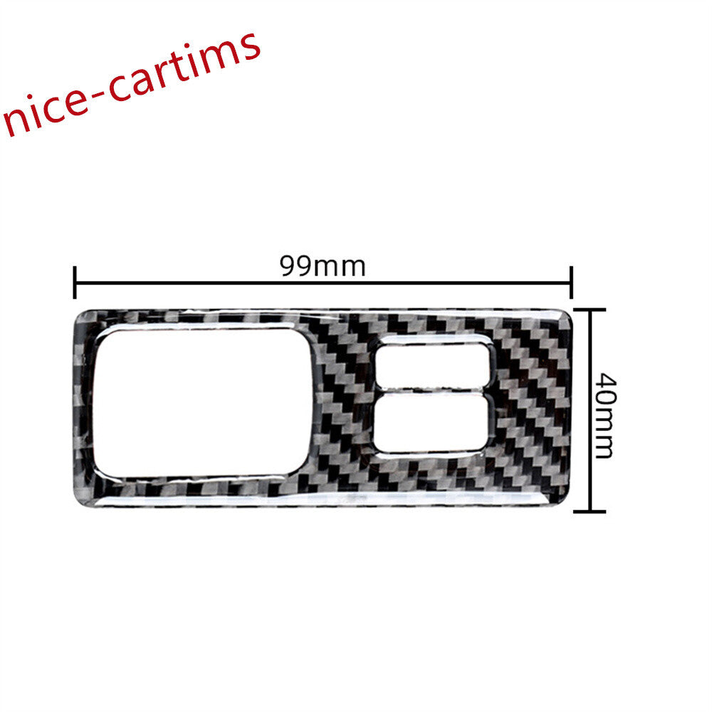 Carbon Fiber Interior Light Control Switch Panel Cover for Ford F150 2009-2014 B