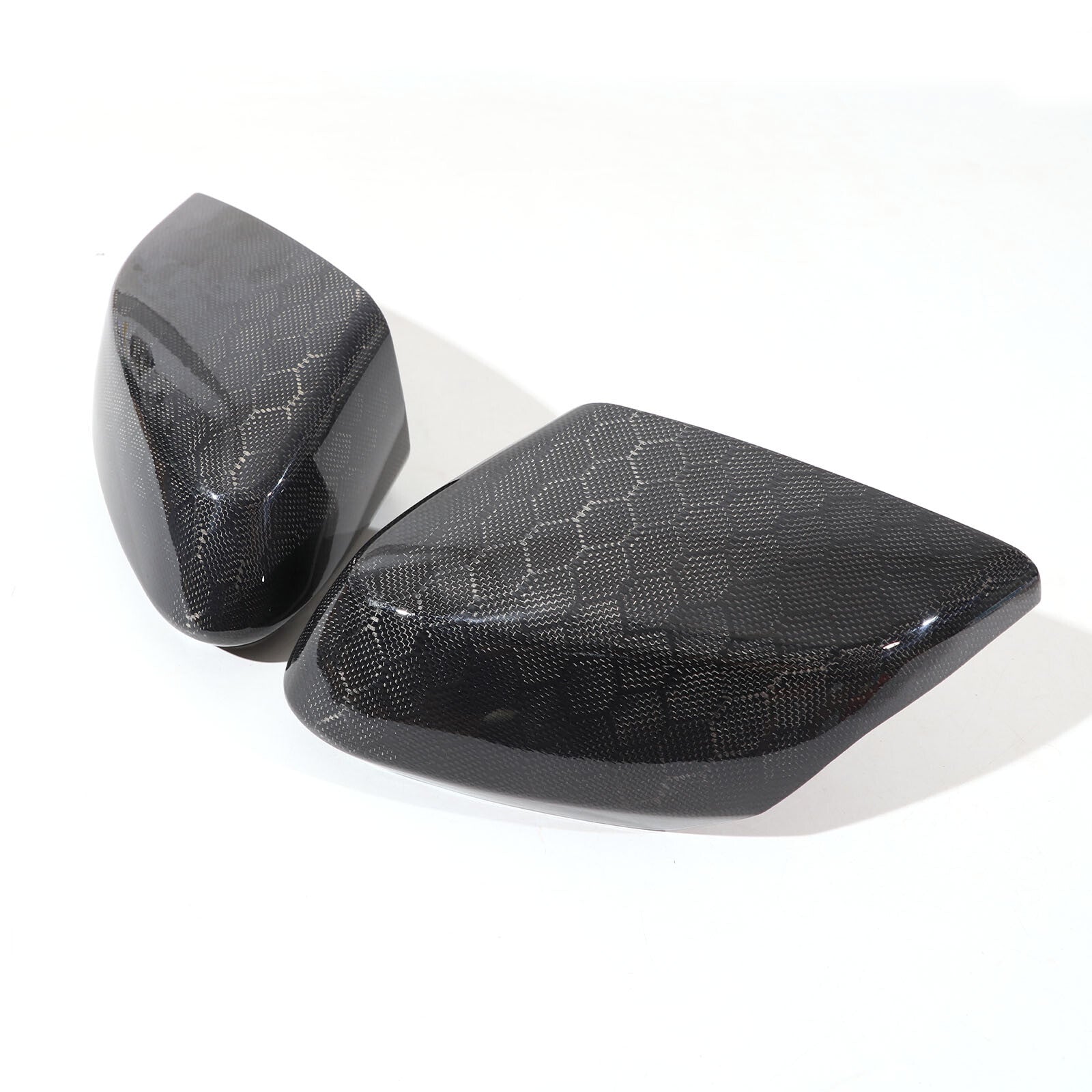 Honeycomb carbon fiber for Corvette C8 Stingary 2020 - 2023 rearview mirror covers.