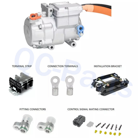 14CC 12V Electric Air Conditioning Compressor Suitable for Cars, Trucks, Buses, and Boats Q