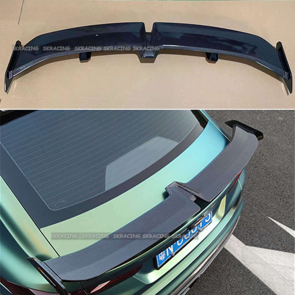 for Hyundai for Elantra 21-2023 Carbon Fiber ABS Rear Trunk Spoiler Wing Lip Trim 1x