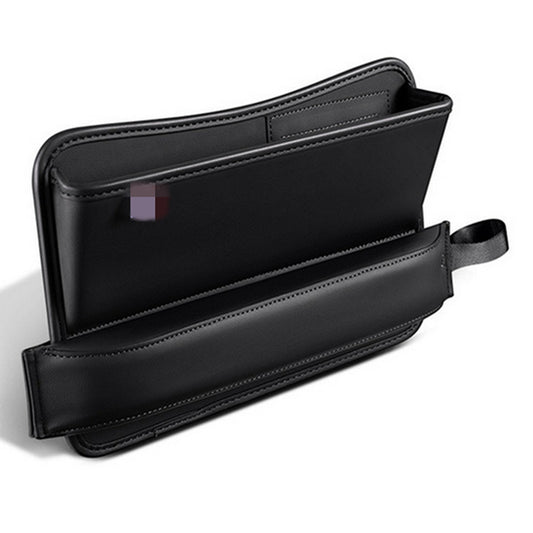 Car for Seat Storage Box Gap Filler Organizer Pocket PU Leather Interior For Phone Q