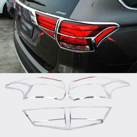 for Mitsubishi Outlander 2016-2021 Chrome Rear Tail Light Lamp Frame cover Trim