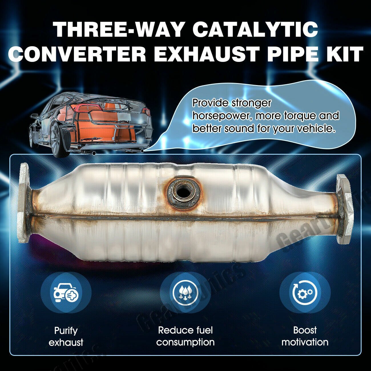 Catalytic Converter w/ O2 Sensor For 1998 1999 2000 2001 2002 for Honda Accord US