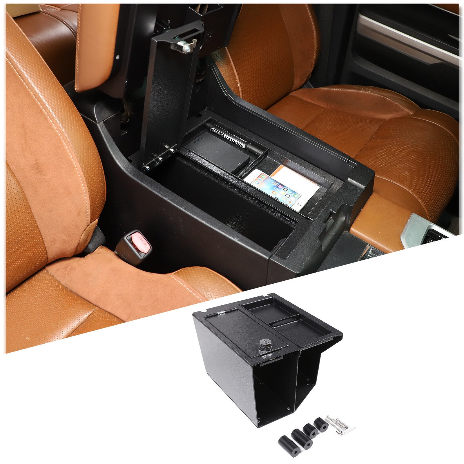 3-Pack Oak ABS Air Socket Trim Frame Cover for Maverick 2022-23 - v