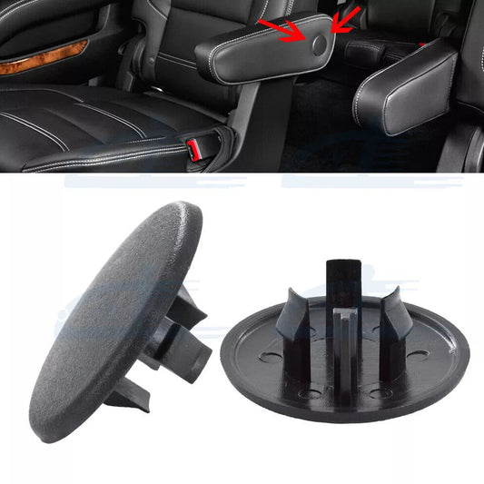 2PCS 15279689 Rear Armrest Rear for Seat Bolt Black Cover Cap for Chevy for Cadillac AU