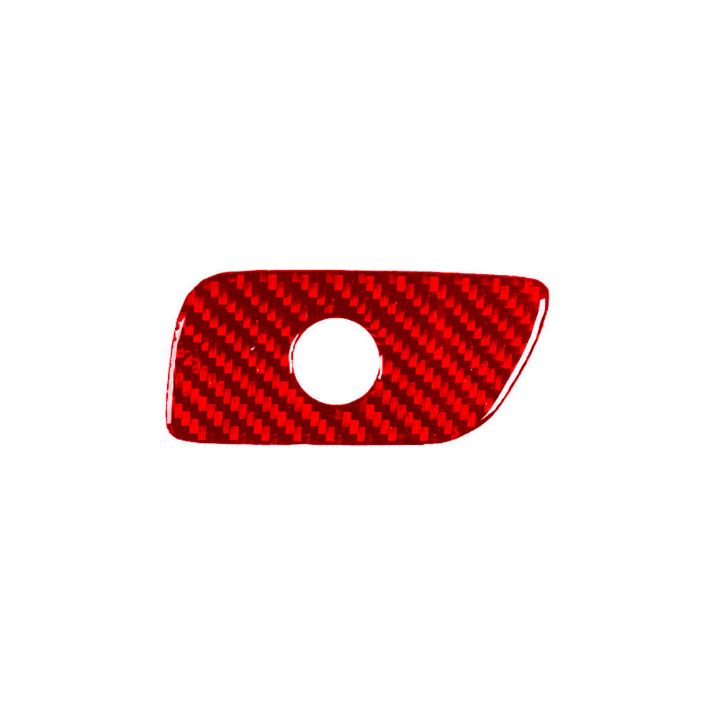 Red carbon fiber interior glove box and handle cover trim for Chrysler 200 (2015-2017)