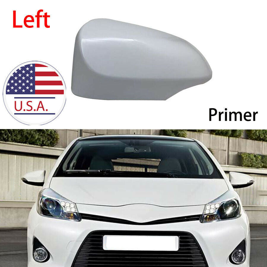 1X Car Rearview Mirror Cover Cap Left Side ABS Plastic for Toyota Yaris 2011-19