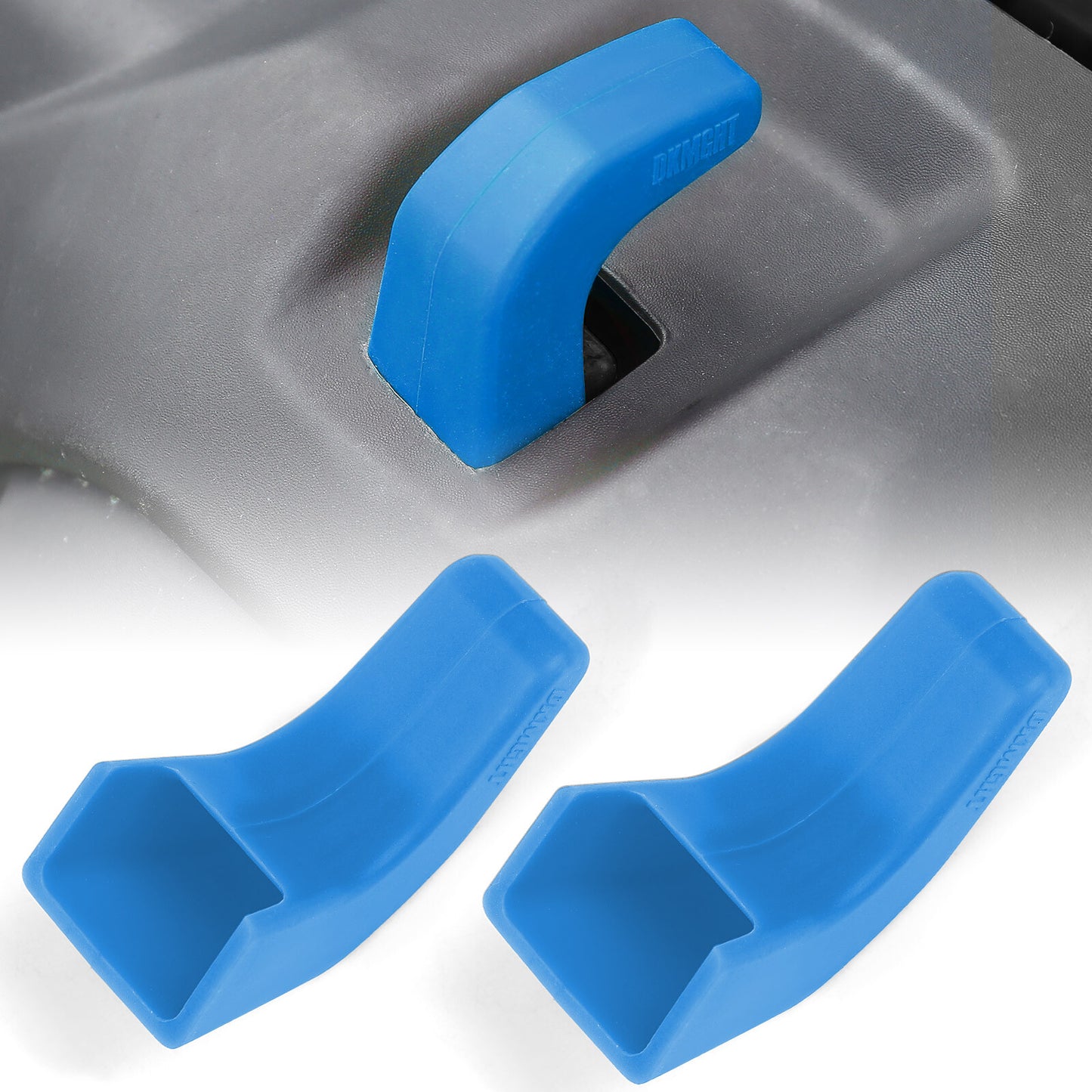 Blue Bumper Tow Hook Covers (Upgrade) for 07-23 for Jeep for Wrangler JK/JL Gladiator Q