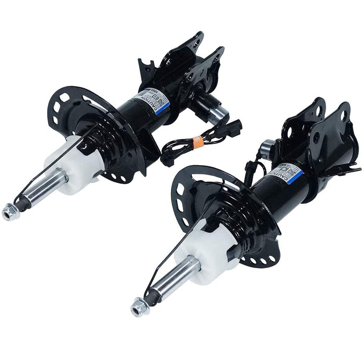 A pair of front shock absorber spring struts with Assys magnetic attachments for a for Ferrari F430 (2005-2009).