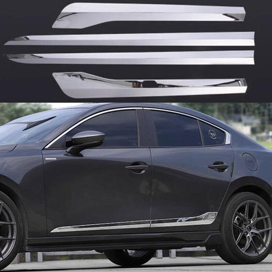 For 2021-2023 for Mazda 3 Sedan ABS Chrome Side Door Body Guard Molding Cover Trim n
