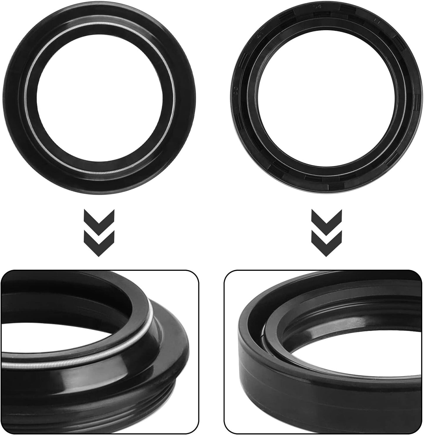 Front Fork Oil Seal and Dust Seal Kit 41 x 54 x 11mm for Honda VF750C V45 MAGNA