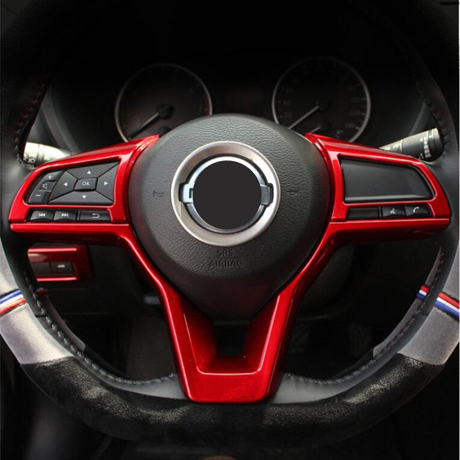 Accessories Steering Wheel Trim 3pcs ABS Red Fit for Sentra 2020-2023 v