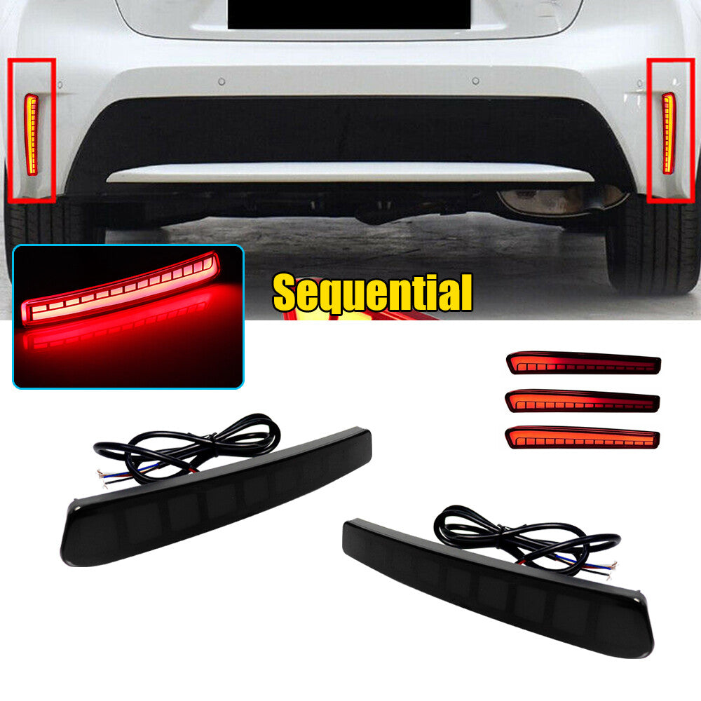 LED Rear Bumper Reflector Brake Tail Light Lamp for for Corolla 2020 2021- v