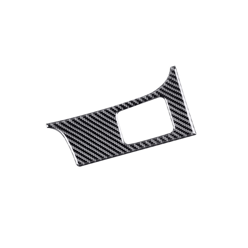Red Carbon Fiber Armrest Storage Box Cover Trim for Alfa Romeo Giulia 2017-2019 v