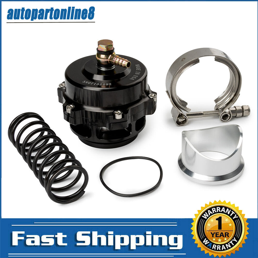50mm Blow Off Valve BOV BV50 Series for TIAL Q V-Band Flange BLACK 6 PSI Spring