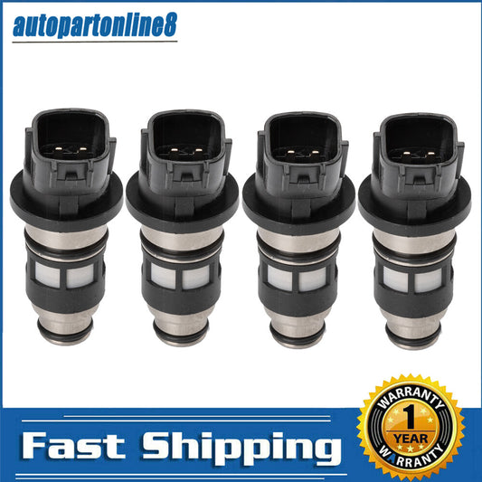 4pcs Fuel Injectors 16600-73C90 JS501 For 1997-2017 for Nissan Tsuru 1.4L 1.6L