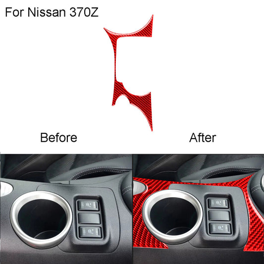 Red Carbon Fiber for Co -pilot Decorative Strip Cover Trim for VW for Golf MK7 2014-2019 v