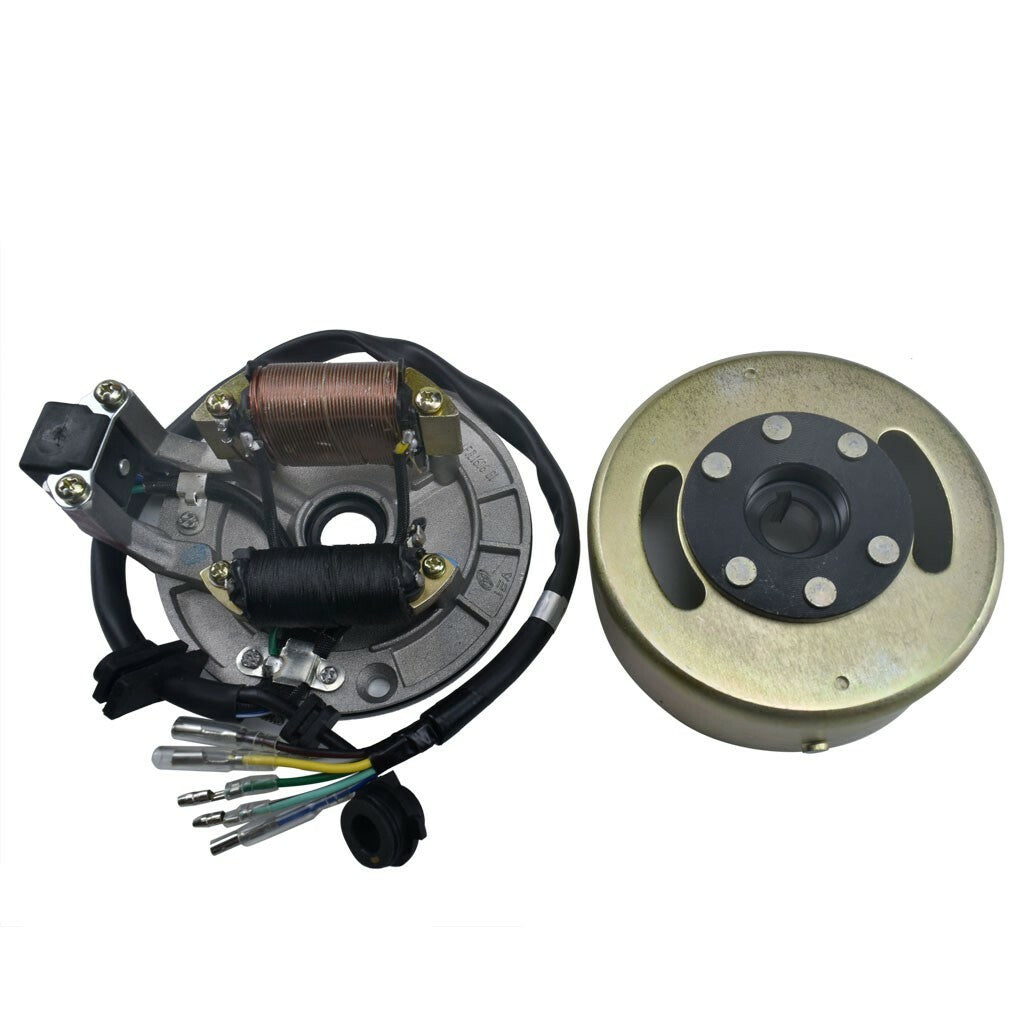 2 coils, Magneto flywheel, stator 110cc, 125cc Pit Dirt, bicycle for Lifan YX CRF70 SSR 140