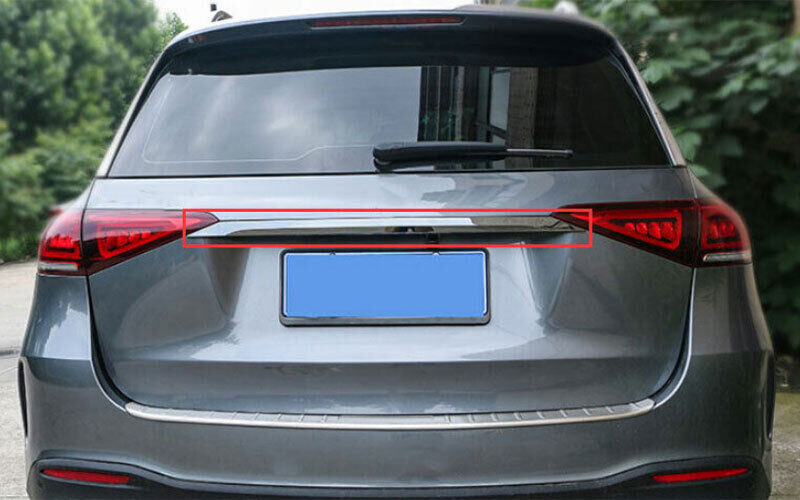 for Benz GLE 2021-2022 Black Titanium Rear Tailgate Trunk Lid Cover Trim 1PCS n