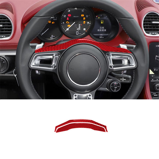 2X Red Carbon Fiber for Co -pilot Glove Box Switch Cover Trim for KIA Cadenza 2014-16 v