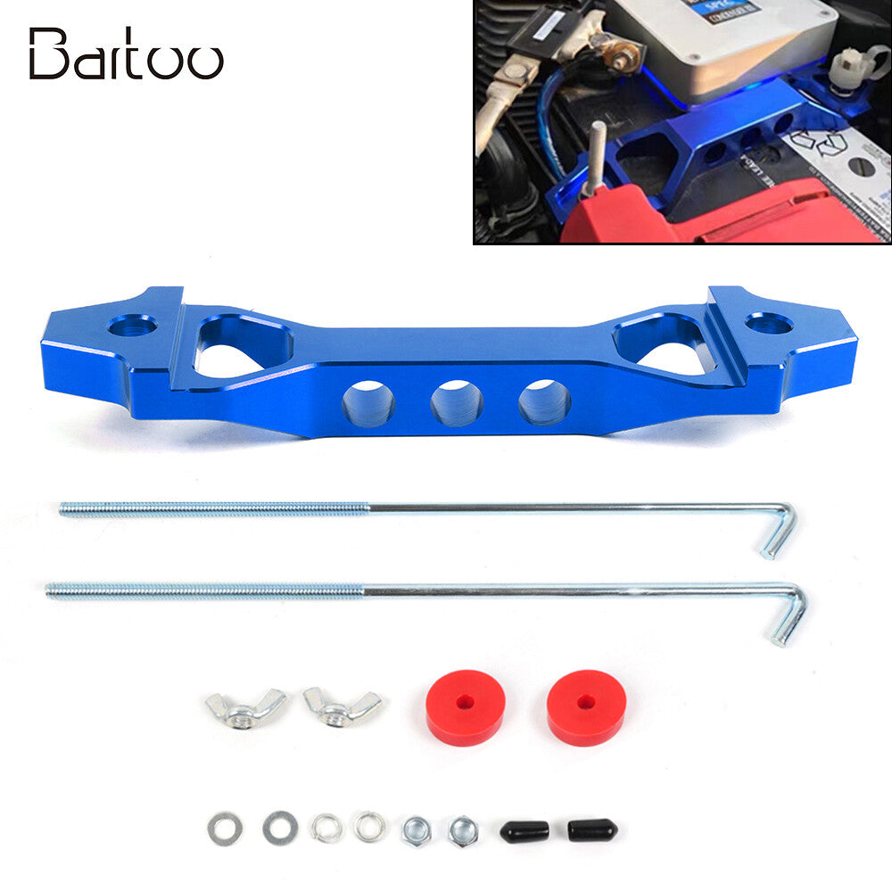 Billet Aluminum Battery Tie Down Bracket J Bolts Heavy Duty Battery Hold Down Q