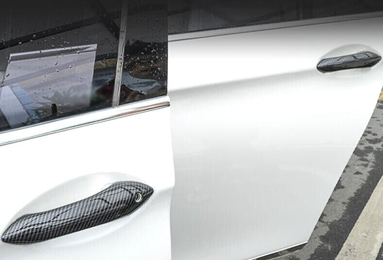 ABS Carbon Fiber Exterior Outside Door Handle Cover Trim for BMW 5 Series 11-16