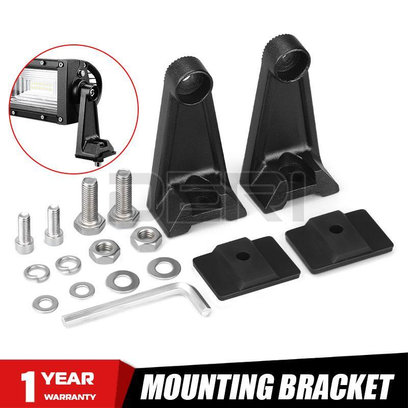Side Mounting Brackets Base fit LED Light Bar Lights Holder Auto Truck Universal