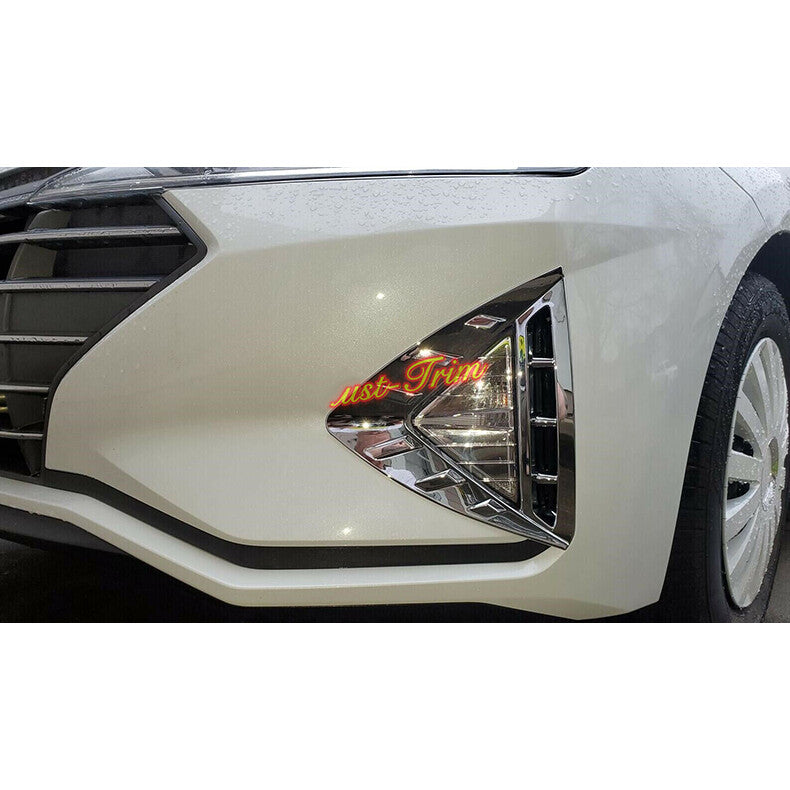 for Hyundai for Elantra 2019-2020 Chrome Front Fog Light Lamp Frame Cover Trim decor