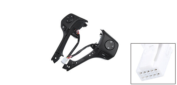 Steering Wheel Cruise Volume Control Switch Button for Corolla Black n