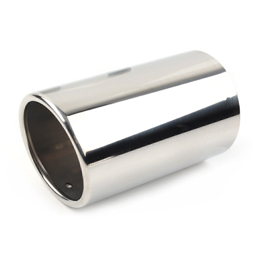 Silver Stainless Steel Car Exhaust Muffler Tip Tail Pipe Fit for VOLVO S60 V60 XC60