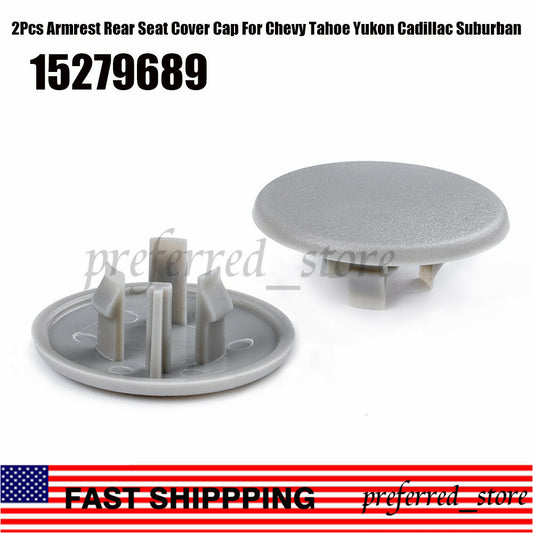 2-Pack Rear Bucket for Seat Armrest Caps 15279689 Suitable for TAHOE for GMC for YUKON XL 07-18- v