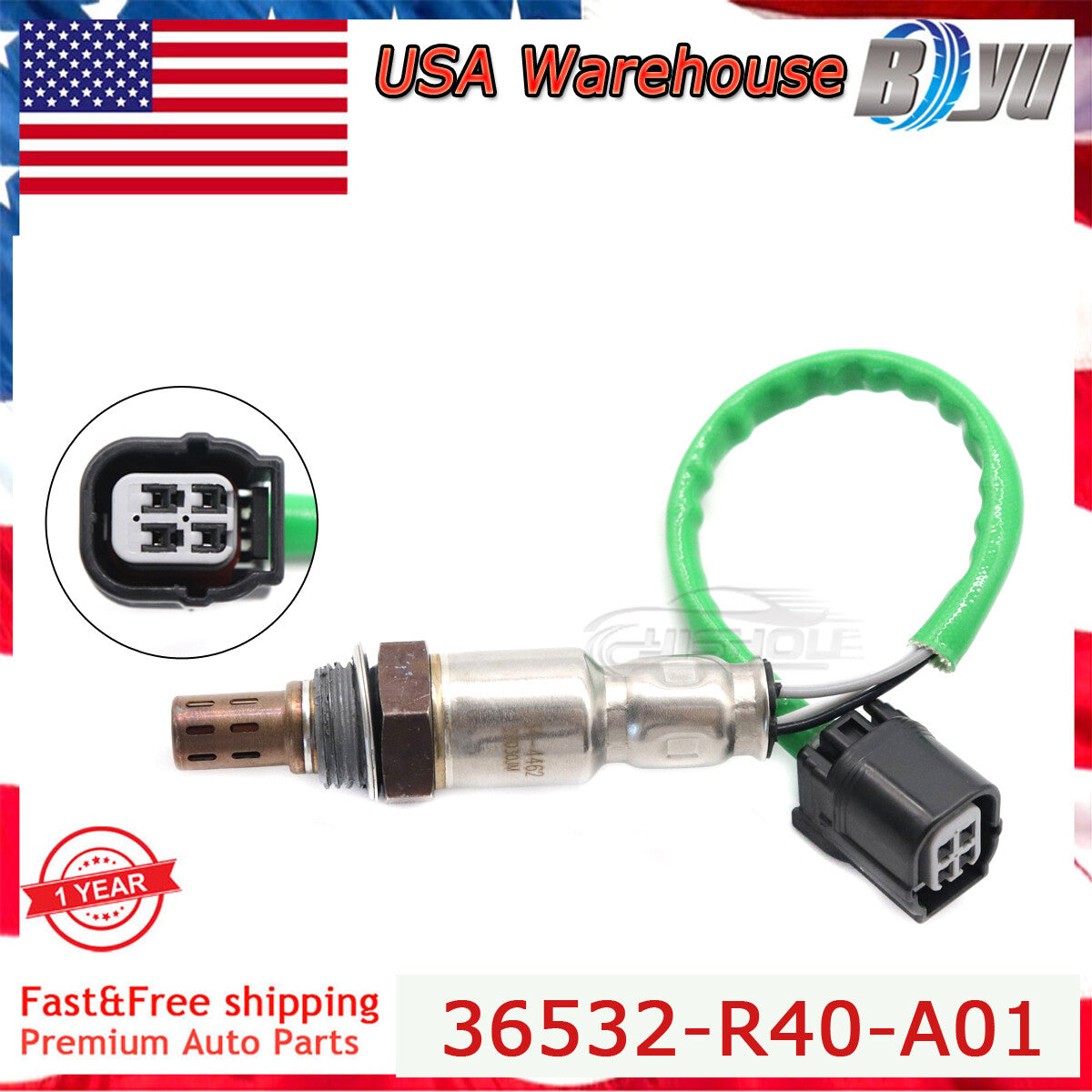 36532-R40-A01 for Honda Accord 08-12 for Acura TSX 09-14 2.4L Rear Oxygen Sensor