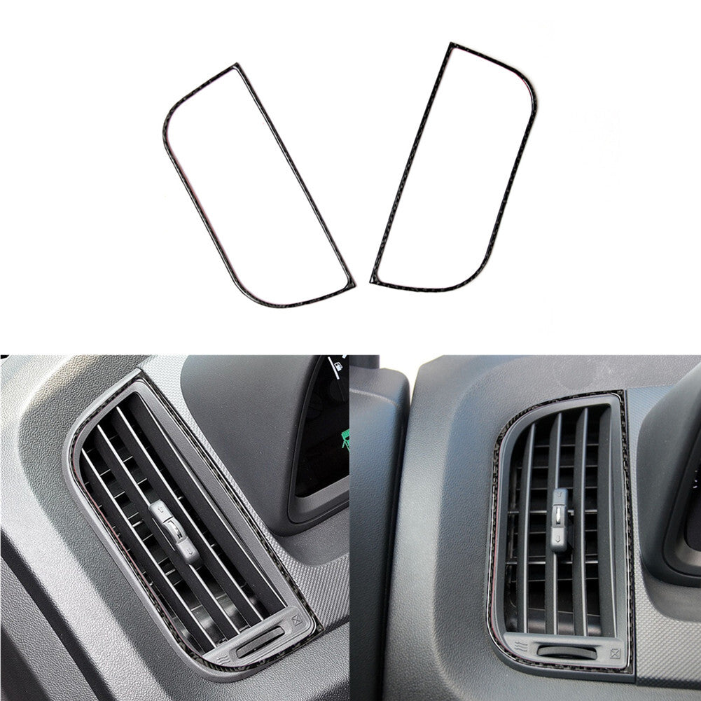 Red Carbon Fiber Dashboard Climate Control Trim for Honda CRV CR-V 2012-2016 -B v