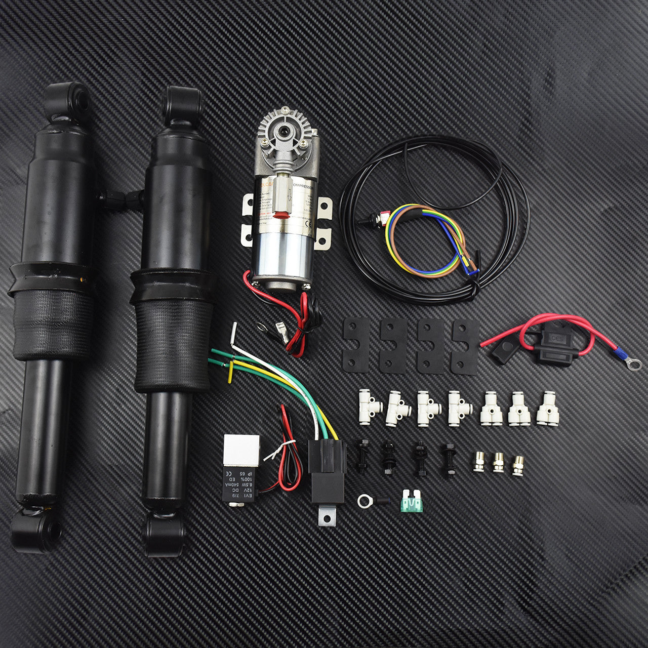 Rear Air Ride Suspension Set Fit for Harley Street Glide Electra Glide 1994-2018