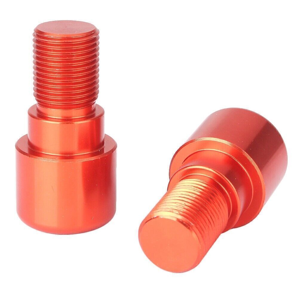 for Yamaha YZF R6 1999-05 YZF R6S 2006-12 18mm Handle Bar End Grips Plug Orange